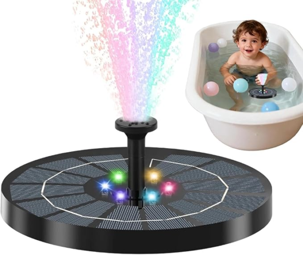 71jWlAk4PCL._AC_SX679_ "Solar Fountain - Floating Automatic Garden Decor - Water Fountain Pump for Bird Bath - for Outdoor Garden Backyard Patio Pool Fish Tank Deck Landscape "
